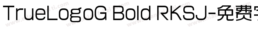 TrueLogoG Bold RKSJ字体转换